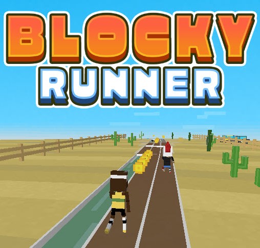 Take on the obstacle course challenge with Blocky Runner now!