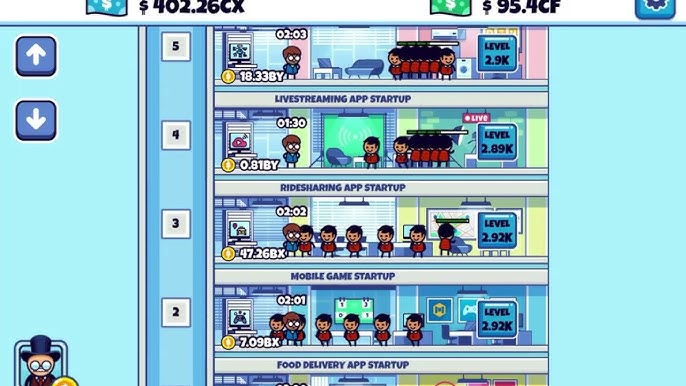 Idle startup tycoon